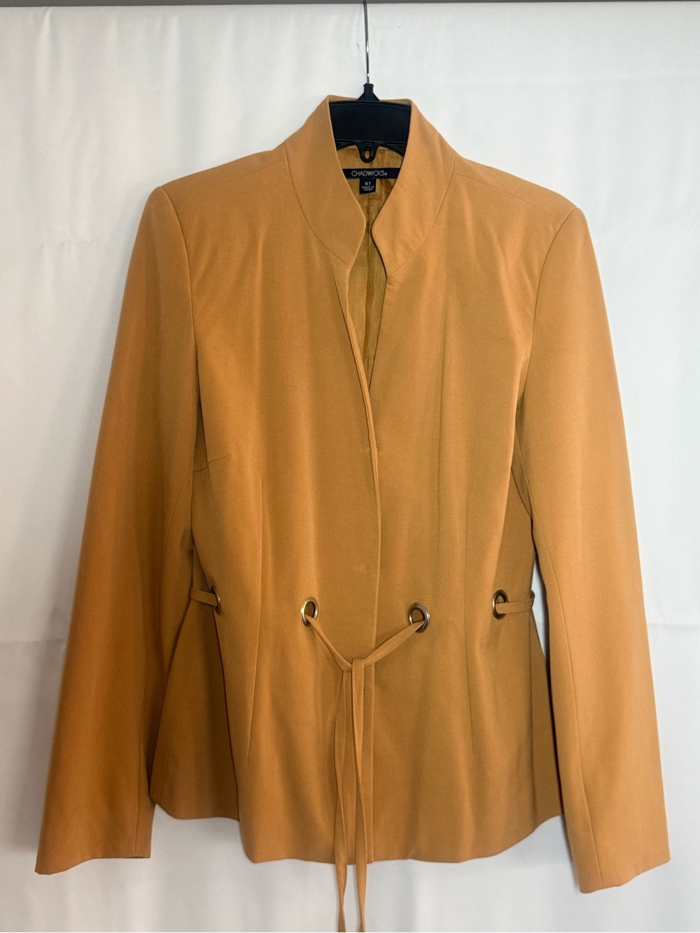 Chadwicks Women's Camel Drawstring Waist Blazer & Pants